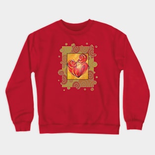 Kissing Couple Embrace And Form A Heart Vector Crewneck Sweatshirt